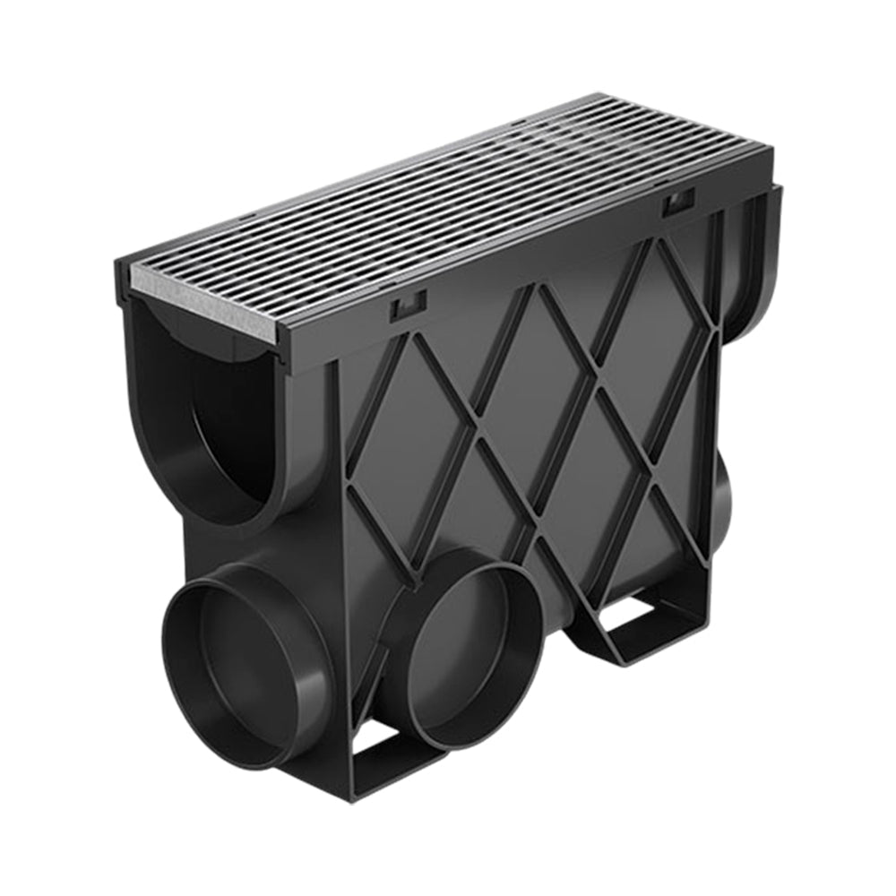 Reln Storm Drain Slimline Pit and Grate Architectural 344mm (L) x 121mm (W) x 261mm (D)