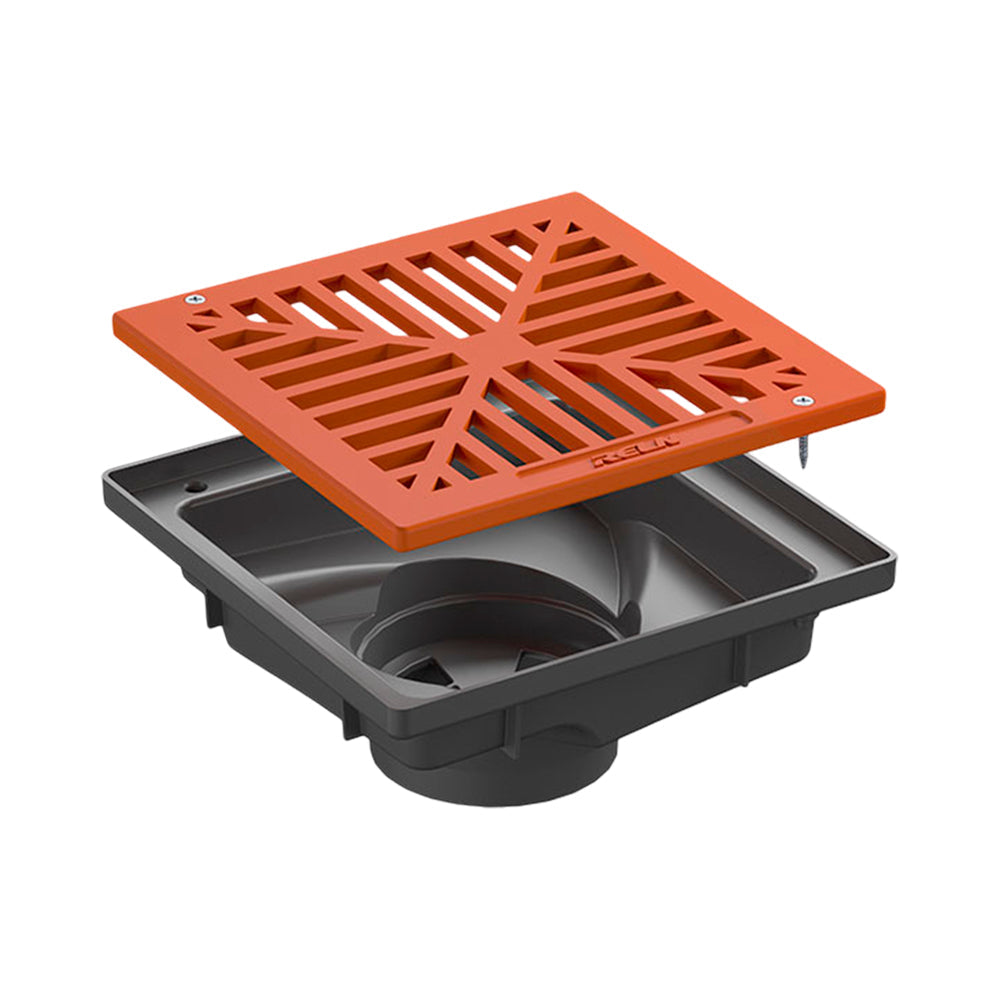 RELN Uni Pit and Aluminium Grate-Terracotta Series 200