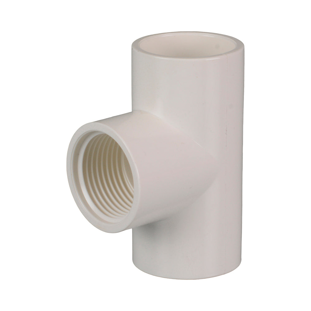 PVC Pressure Faucet Tee 50mm x 20mm (2" x 3/4")