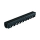 Reln Storm Drain Channel and Grate Plastic Black 1m (L) x 120mm (W) x 129mm (D)