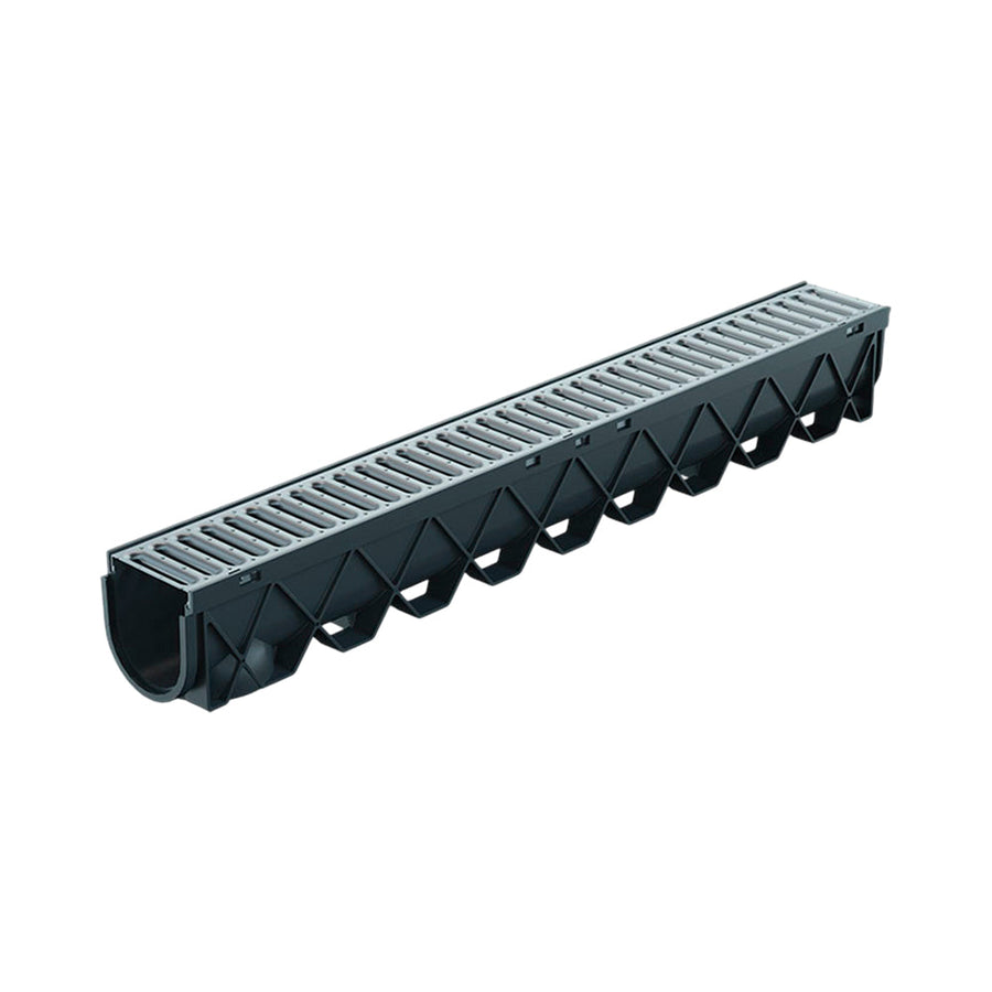 Reln Storm Drain Channel and Grate Stainless Steel 1m L x 120mm W x 12 ...