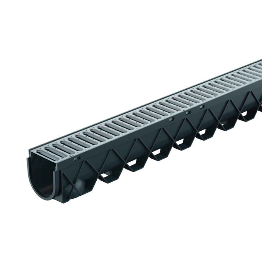 Reln Storm Drain Channel and Grate Stainless Steel 3m (L) x 120mm (W ...