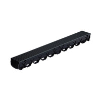 Reln Storm Mate Channel and Grate Heelguard Plastic Black 1m (L) x 120mm (W) x 85mm (D)