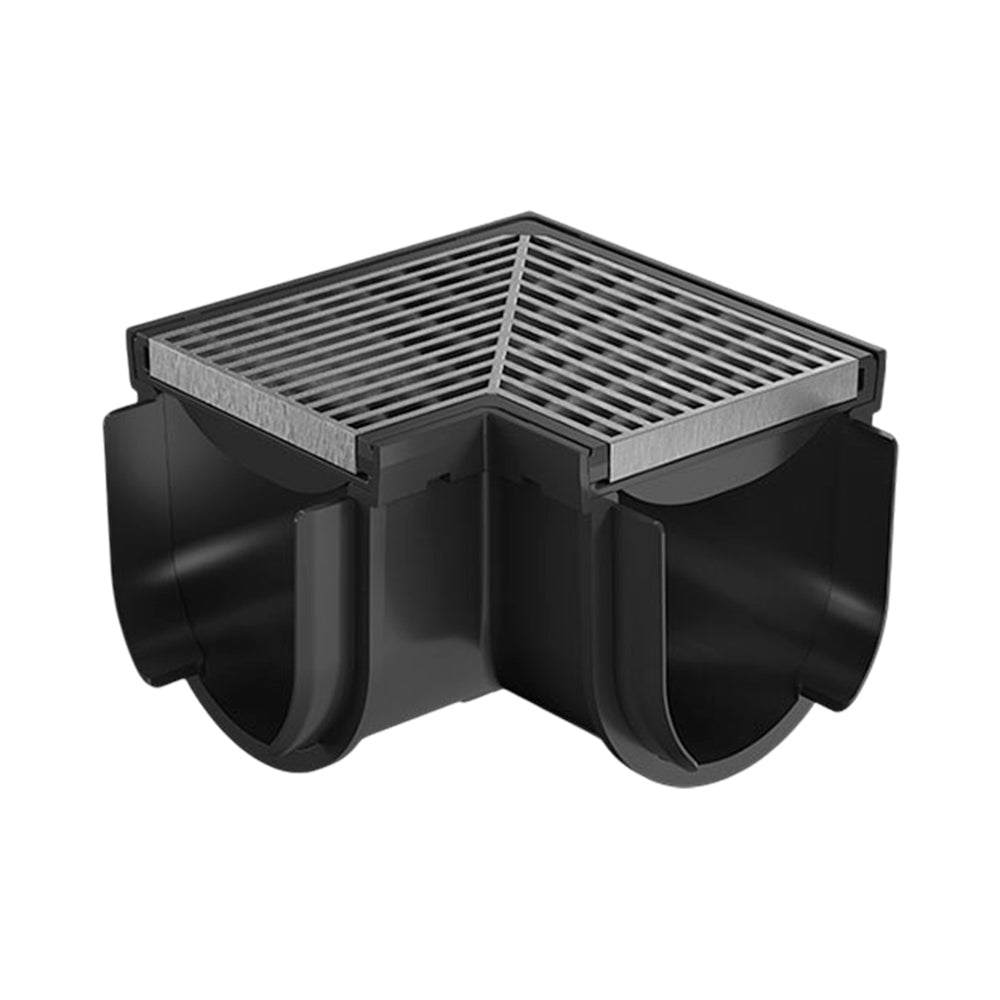 Reln Storm Drain Corner 90° with Grate Architectural