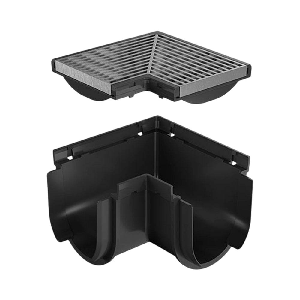 Reln Storm Drain Corner 90° with Grate Architectural