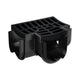 Reln Storm Drain Tee Piece with Grate Plastic Black