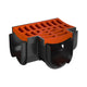 Reln Storm Drain Tee Piece with Grate Plastic Terracotta