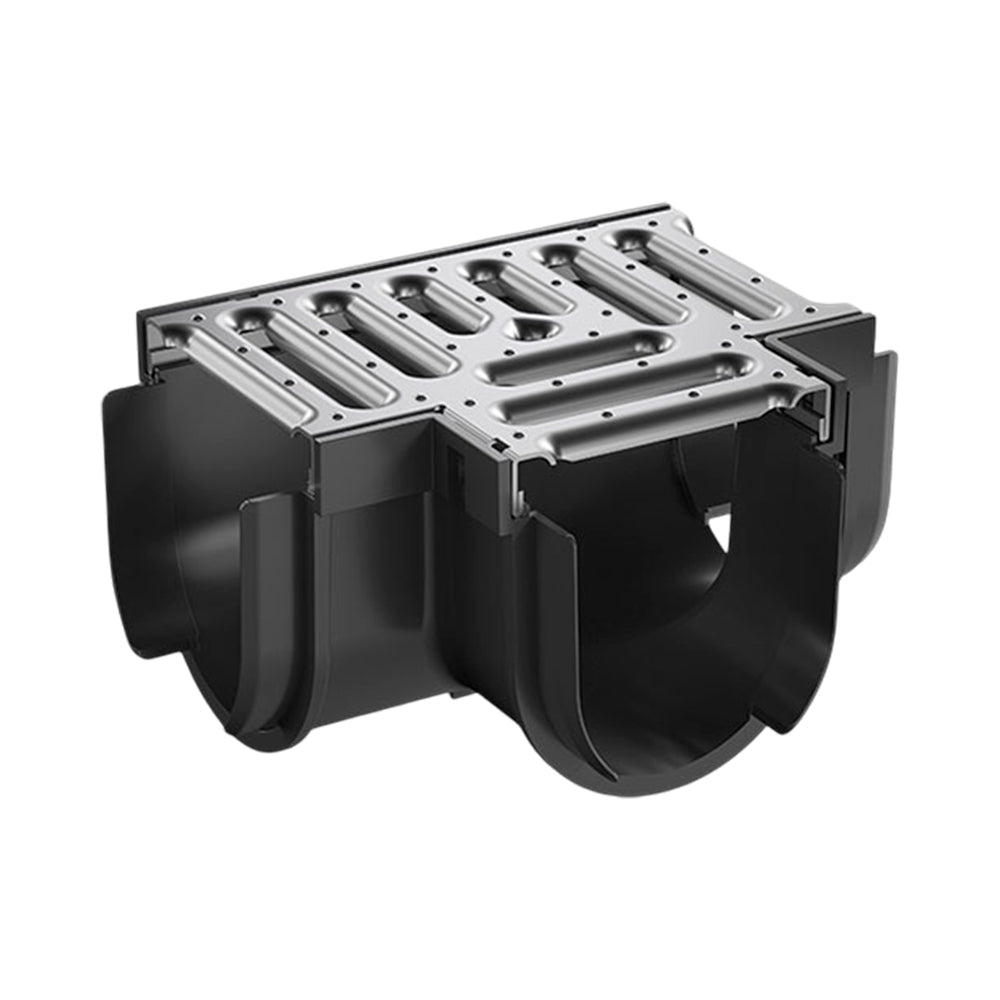 Reln Storm Drain Tee Piece with Grate Stainless Steel