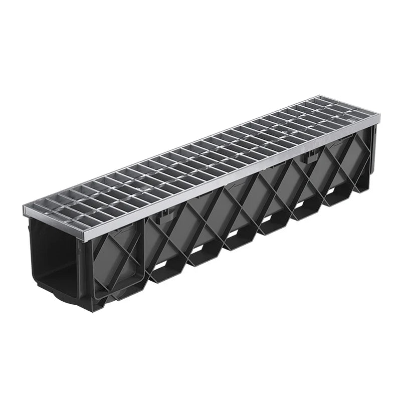 Reln Storm MastaChannel and Grate Glavanised Steel Class B 1m (L) x 273mm (W) x 263mm (D) STOCK