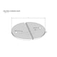Concrete Standard Septic Tank Cover Suits 1500 mm Tank 1650 mm OD Split Lid 180kg p/side