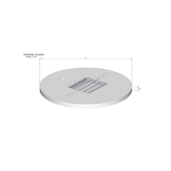 Concrete Flush Grated Cover Suits 1200 mm Tank 1350 mm OD 460kg