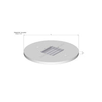 Concrete Flush Grated Cover Suits 1500 mm Tank 1650 mm OD 750kg (Class C, 5 Tonne Wheel Load)