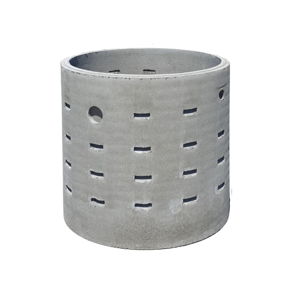 Concrete Soakwell w (ID) 1800 x h 900 mm 2290 L Louvre Slots 1140kg