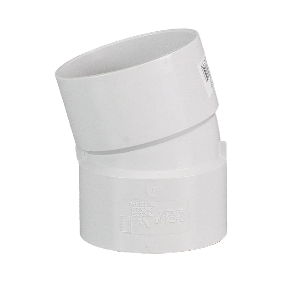 DWV Plain Bend FF 15° 50mm - Perth Storm Water - Retic Fittings ...