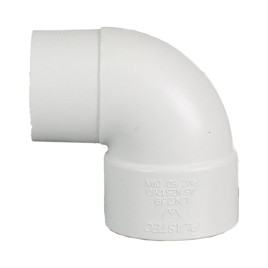 DWV Plain Bend Socket x Into Pipe 88° 50mm - Perth Storm Water - Retic ...