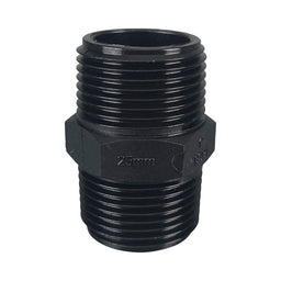 Poly Nipple Threaded BSP 15mm (1/2")