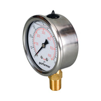 Pressure Gauge 63mm x 1/4" BSP Glycerine Filled 0-600kPa(0-87PSI)