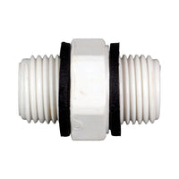 PVC Pressure Nipple with rubber O rings 15mm (1/2")