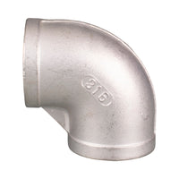 Stainless Steel Elbow 90° Threaded BSP 100mm (4")