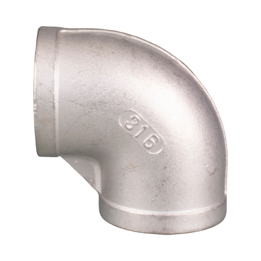 Stainless Steel Elbow 90° Threaded BSP 100mm (4")