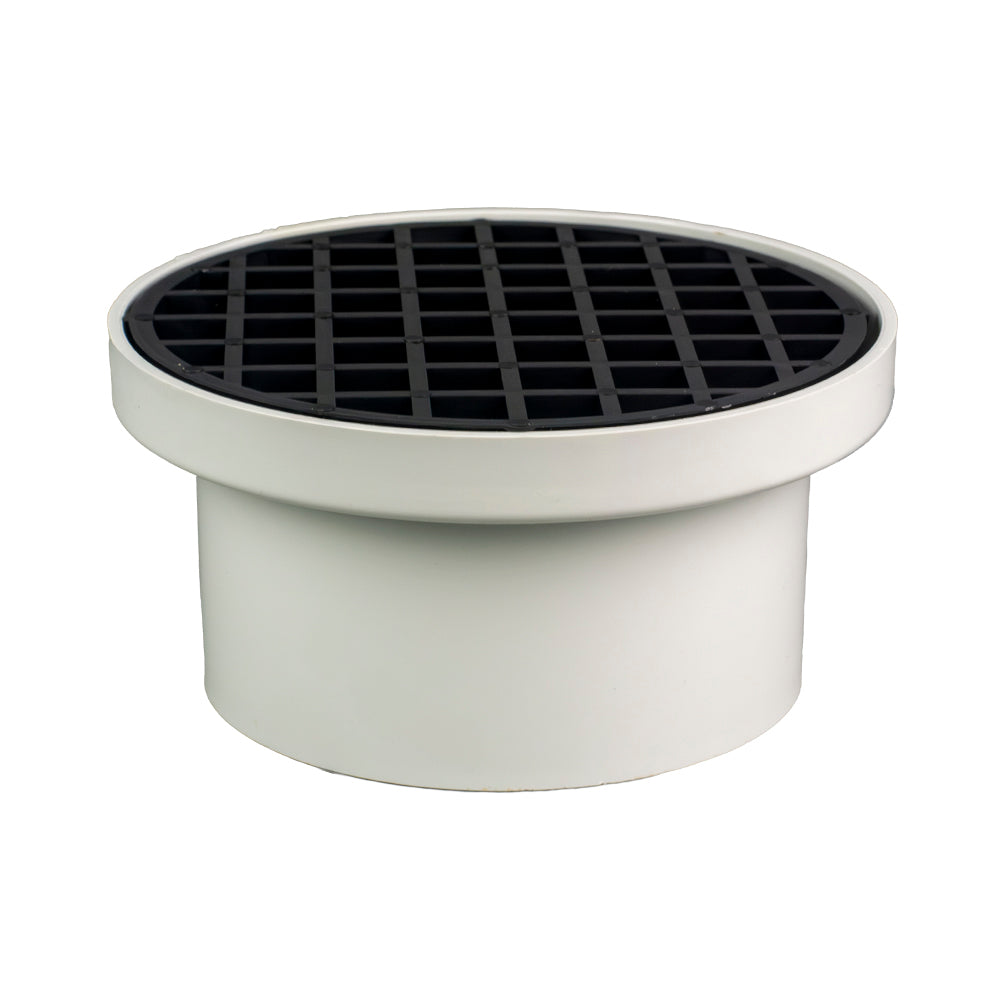 Stormwater (DWV) Finishing Collar and Grate Round 150mm to 100mm Pipe