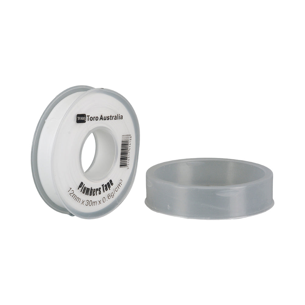 White Tradesman Plumbers Thread Tape 12mm x 30 metre