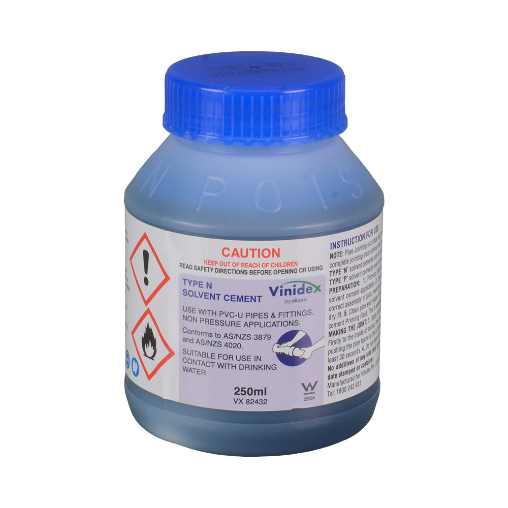 Solvent Cement Rapid Weld Blue Type N 250 ml