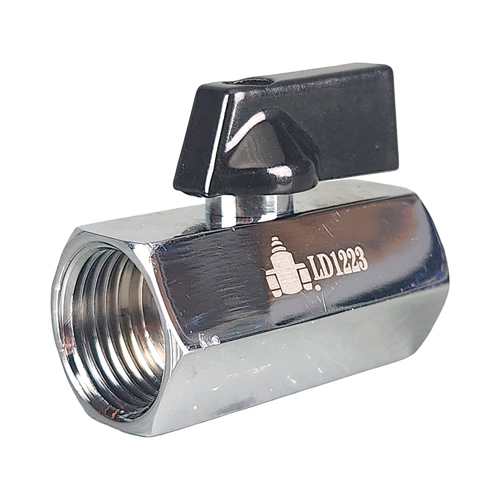 Valves Brass Ball 1/2 BSP Female Mini Chrome Plated