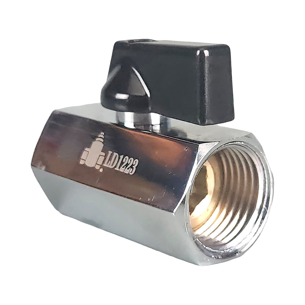 Valves Brass Ball 1/2 BSP Female Mini Chrome Plated